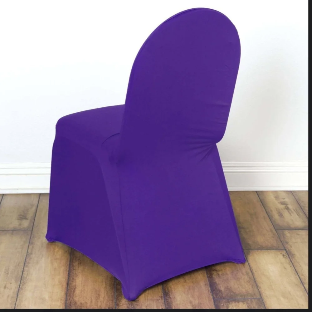 Elegant Purple Chair Cover